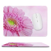 yanfind The Mouse Pad Bruno Glätsch Flowers Gerbera Daisy Flower Drops Dew Drops Closeup Macro Blossom Pattern Design Stitched Edges Suitable for home office game