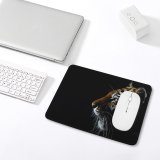 yanfind The Mouse Pad Dark Tiger Closeup Big Cat Pattern Design Stitched Edges Suitable for home office game