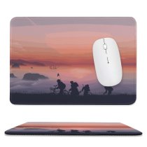yanfind The Mouse Pad Coyle Lifestyle Goonies Evening Silhouette Minimal Art Landscape Panorama Pattern Design Stitched Edges Suitable for home office game