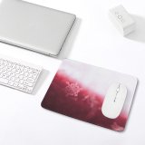 yanfind The Mouse Pad Blur Focus Winter Photo Snowflakes Design Shining Season Snow Macro Pretty Art Pattern Design Stitched Edges Suitable for home office game