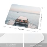 yanfind The Mouse Pad Boats Clear Tourism Landscape Daylight Waves Marina Ferry Watercrafts Boat Transportation Outdoors Pattern Design Stitched Edges Suitable for home office game