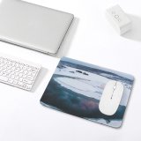 yanfind The Mouse Pad Scenery Glacier Reflections Mountain Snow Scandinavia Sunset Free Winter Ice Outdoors Pattern Design Stitched Edges Suitable for home office game