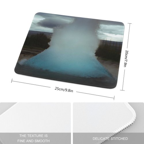 yanfind The Mouse Pad Eruption Landscape Teal Iceland Pictures PNG Outdoors Volcano Geyser Images Mountain Pattern Design Stitched Edges Suitable for home office game