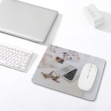 yanfind The Mouse Pad Young Furniture Interior Funny Room Family Kitten Portrait Cute Little Life Cat Pattern Design Stitched Edges Suitable for home office game