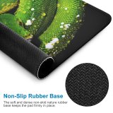 yanfind The Mouse Pad Black Dark Tree Python Snake Python Drops Dark Pattern Design Stitched Edges Suitable for home office game