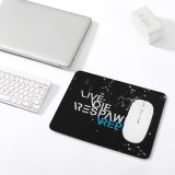 yanfind The Mouse Pad Black Dark Quotes Respawn Live Die Repeat Hardcore Gamer Quotes Dark Pattern Design Stitched Edges Suitable for home office game