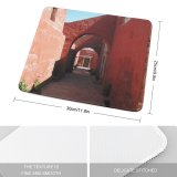 yanfind The Mouse Pad Building Fortification Brick Church Arch City Catalina Ancient Santa Catarina Mediterranian Historic Pattern Design Stitched Edges Suitable for home office game