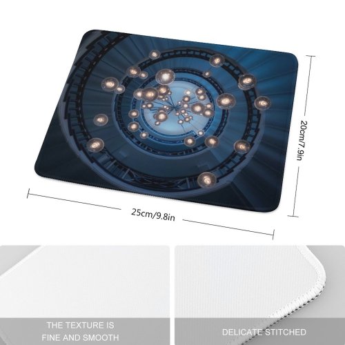 yanfind The Mouse Pad Otto Berkeley Spiral Staircase Look Lights Interior Pattern Design Stitched Edges Suitable for home office game