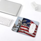 yanfind The Mouse Pad Blur Honor Liberty Spangled Flowers Independence Usa Administration Memorial Flag Veterans Th Pattern Design Stitched Edges Suitable for home office game