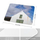 yanfind The Mouse Pad Building Building Old Garage Area Rural Cloud Landscape Sky Barn Classic Wall Pattern Design Stitched Edges Suitable for home office game