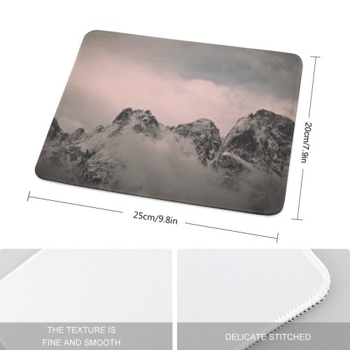 yanfind The Mouse Pad Wallpapers Peak Pictures PNG Range Outdoors Ice Snow Mountain Images Pattern Design Stitched Edges Suitable for home office game