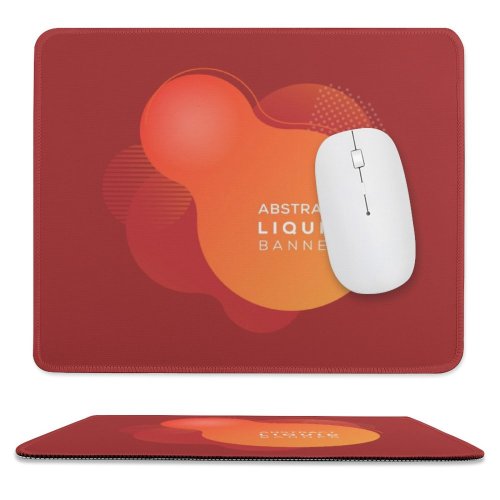 yanfind The Mouse Pad Blank Advertisement Curve Bubble Neon Gradient Leaflet Web Flyer Space Decoration Border Pattern Design Stitched Edges Suitable for home office game