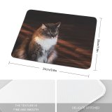 yanfind The Mouse Pad Funny Curiosity Sunset Cute Eye Portrait Kitten Pet Furry Whisker Fur Wildlife Pattern Design Stitched Edges Suitable for home office game