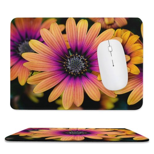 yanfind The Mouse Pad Paul Zoetemeijer Flowers Daisy Flowers Colorful Flowers Closeup Macro Flower Heads Blossom Pattern Design Stitched Edges Suitable for home office game