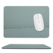 yanfind The Mouse Pad Dust Fog Winter Sky Fence Horizon Calm Haze Winter Atmospheric Snow Jura Pattern Design Stitched Edges Suitable for home office game