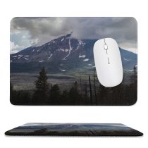 yanfind The Mouse Pad Abies Range Tree Slope Mountain Sunlight Domain Plant Fir Public Ice Pattern Design Stitched Edges Suitable for home office game