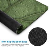 yanfind The Mouse Pad Clay Banks Leaf Veins Drops Macro Closeup Pattern Design Stitched Edges Suitable for home office game