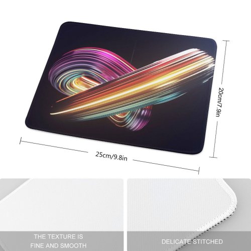 yanfind The Mouse Pad Dante Metaphor Abstract Swirls Render CGI Pattern Design Stitched Edges Suitable for home office game