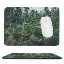 yanfind The Mouse Pad Vehicle Plant Wildlife Aircraft Helicopter Pictures Transportation Outdoors Jungle Grey Tree Pattern Design Stitched Edges Suitable for home office game