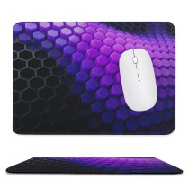 yanfind The Mouse Pad Dante Metaphor Abstract Hexagons Patterns Violet Blocks Pattern Design Stitched Edges Suitable for home office game