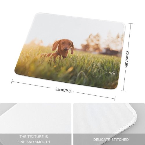 yanfind The Mouse Pad Dog Pet Free Pictures Grass Hound Plant Images Beagle Puppies Pattern Design Stitched Edges Suitable for home office game