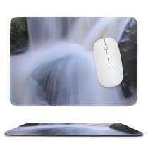 yanfind The Mouse Pad Chute River Waterfall Mountain River Waterfall Rapid Watercourse Resources Feature Stream Pattern Design Stitched Edges Suitable for home office game