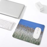 yanfind The Mouse Pad Family Flower Lake Shore Plant Crop Poppies Blu Phragmites Poales Stem Grass Pattern Design Stitched Edges Suitable for home office game