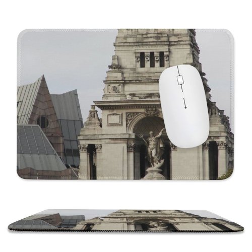 yanfind The Mouse Pad Building Building Old Place History Arch Statue Classic London Classical Monument Stone Pattern Design Stitched Edges Suitable for home office game