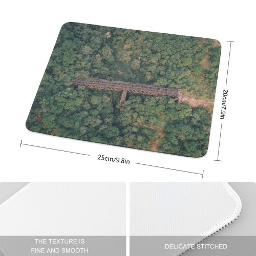 yanfind The Mouse Pad Landscape Plant Woodland Forest Brazil Grove Pictures Outdoors Jungle Tree Caminho Pattern Design Stitched Edges Suitable for home office game