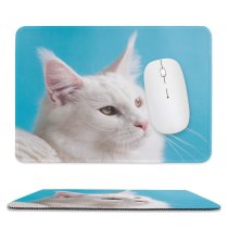 yanfind The Mouse Pad Funny Curiosity Sit Cute Baby Young Little Eye Kitten Pet Whisker Downy Pattern Design Stitched Edges Suitable for home office game