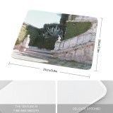 yanfind The Mouse Pad Building Building Religion Plant Classic Wall Stone Tree Plants Architecture Villa Cloister Pattern Design Stitched Edges Suitable for home office game
