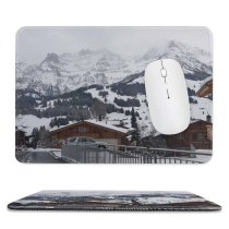 yanfind The Mouse Pad Abies Range Adelboden Tree Mountain Banister Housing Car Plant Fir Free Pattern Design Stitched Edges Suitable for home office game