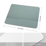 yanfind The Mouse Pad Dust Fog Winter Sky Fence Horizon Calm Haze Winter Atmospheric Snow Jura Pattern Design Stitched Edges Suitable for home office game