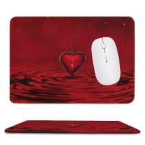 yanfind The Mouse Pad Dorothe Love Heart Stars Waves Chain Pattern Design Stitched Edges Suitable for home office game