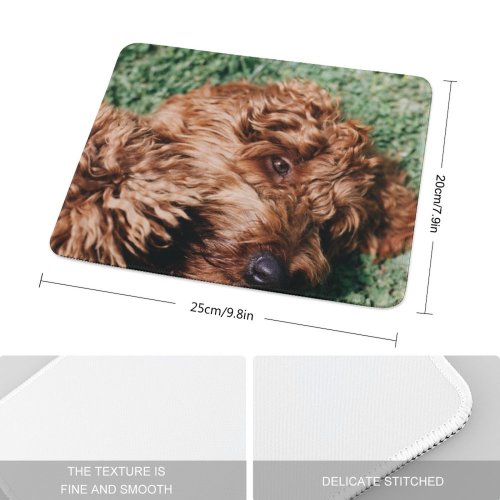 yanfind The Mouse Pad Dog Pet Free Pictures Spaniel Images Cocker Pattern Design Stitched Edges Suitable for home office game