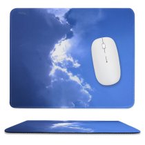 yanfind The Mouse Pad Cloud Shine Sun Daytime Atmosphere Light Electric Sunshine Burst Cloud Cumulus Sky Pattern Design Stitched Edges Suitable for home office game