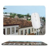 yanfind The Mouse Pad Building Colony Town Gerais Old Settlement Antiga Area Center Church Historical Ceiling Pattern Design Stitched Edges Suitable for home office game