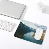 yanfind The Mouse Pad Landscape Promontory Plansee River Dji Pictures Outdoors Austria Snow Tree Glacier Pattern Design Stitched Edges Suitable for home office game