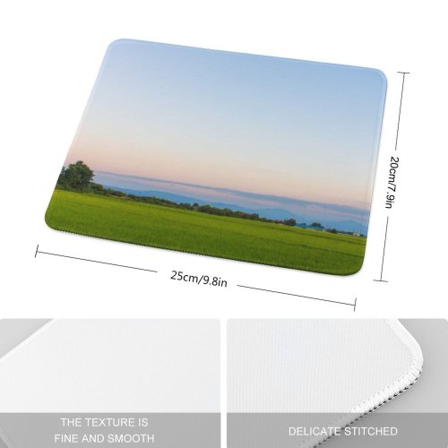 yanfind The Mouse Pad Free Field Grassland Countryside Outdoors Paddy Stock Images Pattern Design Stitched Edges Suitable for home office game