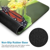 yanfind The Mouse Pad Cacoon Moths Viceroy Footed Flower Monarch Insect Pollinator Floral Monarch Invertebrate Butterfly Pattern Design Stitched Edges Suitable for home office game