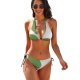 yanfind Bikini Leaf Tree Outdoors Selections Flower Plant Flowering Herb Mock Women's Sexy Backless Swimwear Two Piece Summer