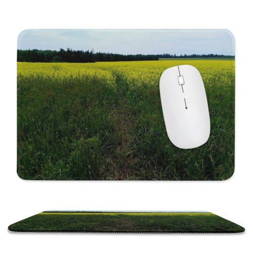 yanfind The Mouse Pad Landscape Rural Building Countryside Plant Domain Pasture Farm Pictures Grassland Outdoors Pattern Design Stitched Edges Suitable for home office game