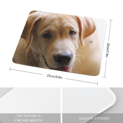 yanfind The Mouse Pad Dog Pet Free Pictures Stock Golden Images Pattern Design Stitched Edges Suitable for home office game