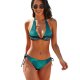 yanfind Bikini Benjamin Suter Aurora Borealis Mountains Lake Sky Iceland Women's Sexy Backless Swimwear Two Piece Summer