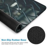yanfind The Mouse Pad Blur Focus Dark Design Fence Connection Wire Barb Light Steel Wires Abstract Pattern Design Stitched Edges Suitable for home office game