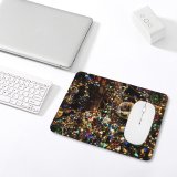 yanfind The Mouse Pad Eisenhower Confetti Tree Lighting Festival States Ornaments Plant Light Quinta Silver Pattern Design Stitched Edges Suitable for home office game