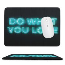 yanfind The Mouse Pad Dark Quotes Do What You Love Neon Glowing Light Inspirational Pattern Design Stitched Edges Suitable for home office game