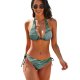yanfind Bikini Bubble Liquid Fresh H O Texture Abstract Reflection Ripples Wave Wind Women's Sexy Backless Swimwear Two Piece Summer
