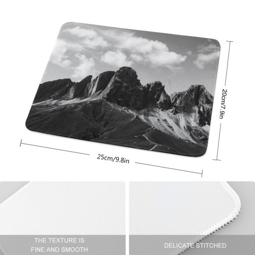 yanfind The Mouse Pad Landscape Peak Withe Di Blackand Pictures Passo Outdoors Light Free Sunny Pattern Design Stitched Edges Suitable for home office game