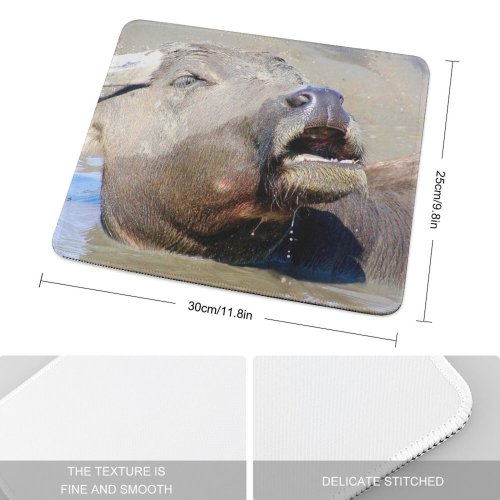 yanfind The Mouse Pad Wild Life Tiger Zebra Safari Vertebrate Snout Terrestrial Nose Wildlife Mouth Working Pattern Design Stitched Edges Suitable for home office game